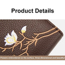Large Capacity Semicircular Embroidery Id Card Holder - Green