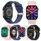 Waterproof Smart Watch With Bluetooth And Blood Oxygen Monitoring - Ip68 - Beige