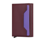 10x6x3cm Secure Brush Card Bag - Compact and Protective - Wine Red