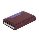 10x6x3cm Secure Brush Card Bag - Compact and Protective - Wine Red