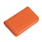 Stainless Steel Magnetic Business Card Holder Pu Leather Case - Black
