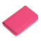 Stainless Steel Magnetic Business Card Holder Pu Leather Case - Black