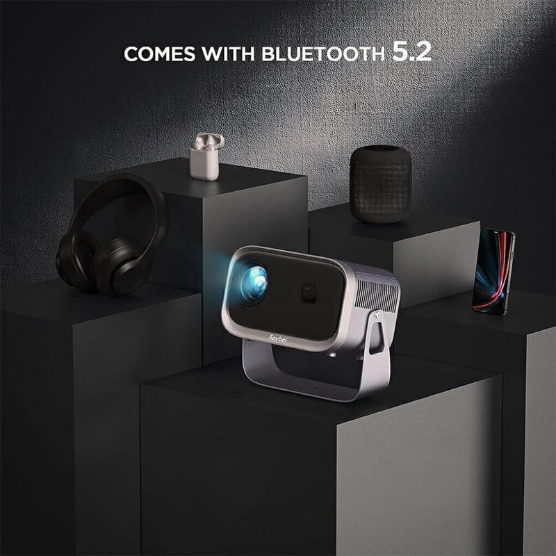 Compact Smart Home Theater Projector - Portable - Android 4K Hd Version