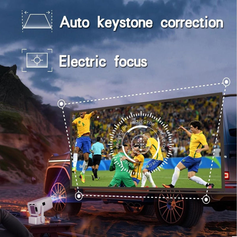 Portable Android 11 Wifi Projector - 720P Home Use