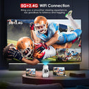 Portable Android 11 Wifi Projector - 720P Home Use