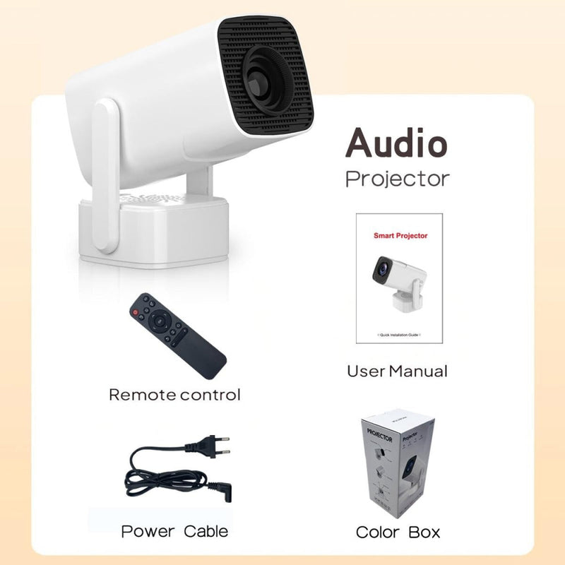 Portable Android 11 Wifi Projector - 720P Home Use