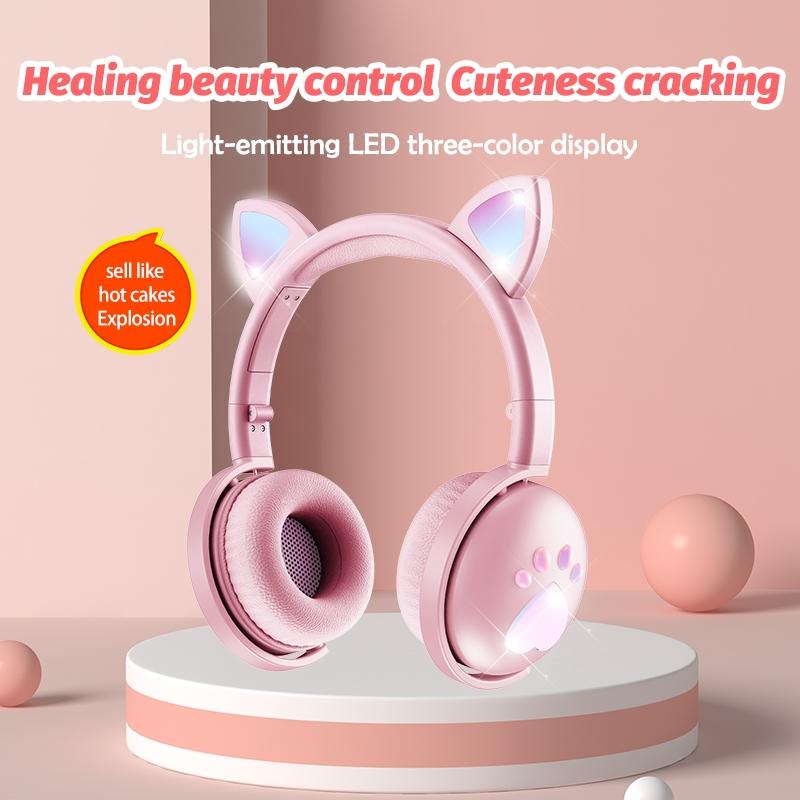 7.1 Surround Sound Cat Ear Gaming Headset With Mic - Orange