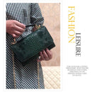 Versatile Lady Crossbody Wrist Bag - Multi-functional - Crocodile Head Purple