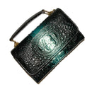 Versatile Lady Crossbody Wrist Bag - Multi-functional - Crocodile Head Purple