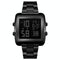 Vintage Gold Steel Square Watch - Waterproof & Luminous - Silver
