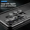 For Samsung Galaxy Z Fold4 5G Magnetic Phone Case With Holder - Plating Finish - Silver