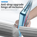 For Samsung Galaxy Z Fold4 5G Magnetic Phone Case With Holder - Plating Finish - Silver