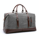 Men Leather Duffel Bag for Carry-on Travel - Coffee