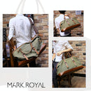 Men Leather Duffel Bag for Carry-on Travel - Coffee