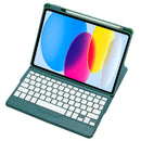 360 Rotation Bluetooth Keyboard Leather Case For Ipad 10.9 2022 - Green