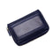 Multi Position Zipper Organ Card Holder Versatile Business Accessory - Black