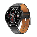1.32 Inch Heart Rate Monitoring Smart Watch With Payment Function - Silver Leather