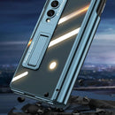 For Samsung Galaxy Z Fold4 5G Magnetic Privacy Case - Foldable - Silver