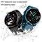 Smart Heart Rate Blood Pressure Oxygen Monitoring Sports Pedometer Wireless Bluetooth Watch - Gold
