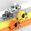 15W 3 In 1 Forklift Wireless Charger With Led Light - Yellow