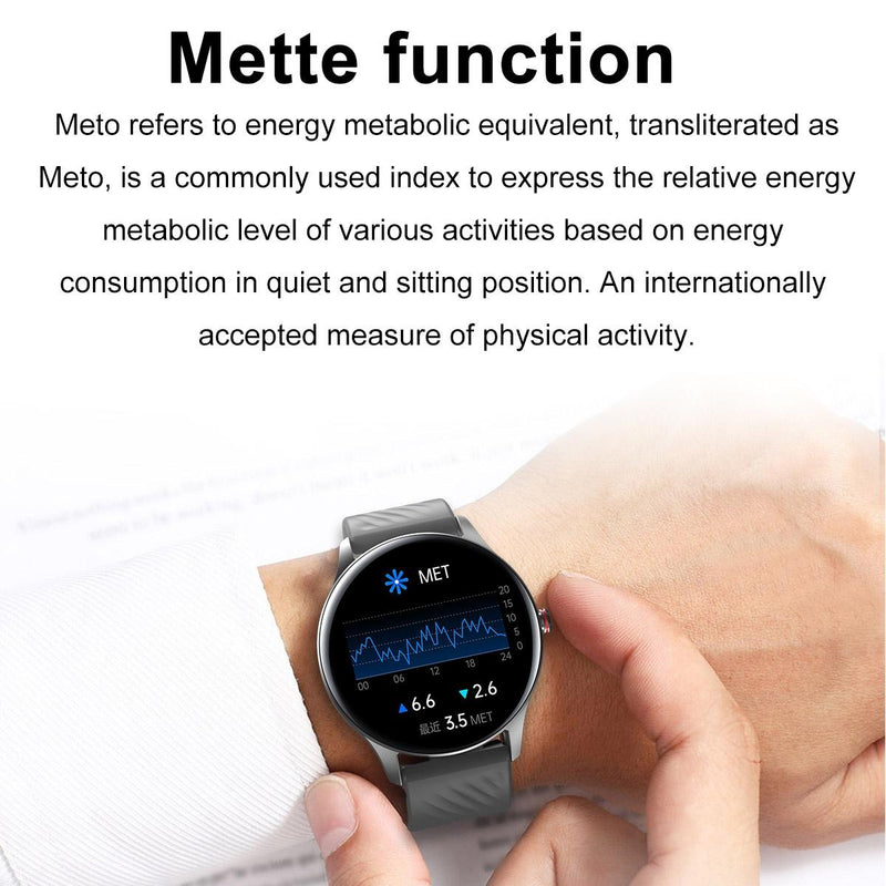 1.43 Inch Amoled Smart Watch With Bt Call & Health Tracking - Blue