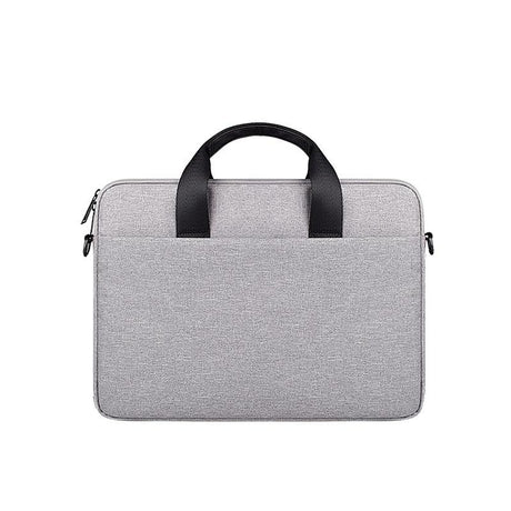 14.1-15.4 Inch Portable Laptop Bag with Single-shoulder Strap - Navy Cyan With Shoulder Strap