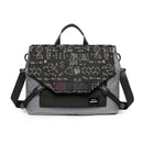 Anti-Drop Crossbody Laptop Bag - 16 Inch Airbag Design - Black Lightning