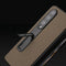 For Samsung Galaxy Z Fold4 5G Leather Phone Case With Holder - Litchi Texture - Grey