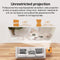 Compact Smart Home Theater Projector - Portable - Same Screen Version For Mobile Phone