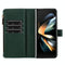 For Samsung Galaxy Z Fold4 5G Litchi Texture Zip Wallet - Gold