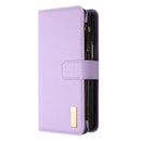 For Samsung Galaxy Z Fold4 5G Litchi Texture Zip Wallet - Gold