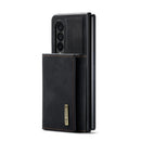 For Samsung Galaxy Z Fold4 5G Wallet Case - 3 Fold Multi Card Holder - Brown