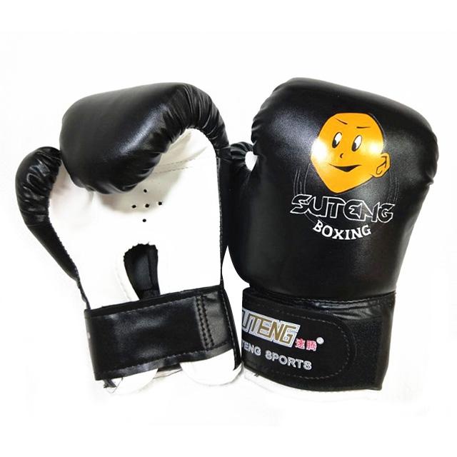 Children'S Cartoon Boxing Gloves - Pu Leather - Dark Blue