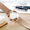 Stylish Men Quartz Watch with Gold Alloy Case and Stainless Steel Band - Round Dial - Wa0733D
