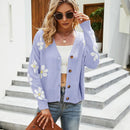 Autumn And Winter Female Knitted Cardigan College Style Sweater Jacket - Camel - Xl