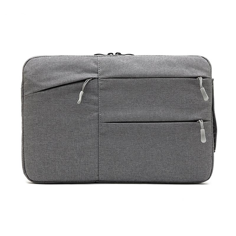 14 Inch Business Laptop Liner Bag with Zipper Closure - Polyester Material - Dark Gray