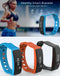 Waterproof Oled Bluetooth Smart Bracelet With Pedometer And Remote Capture For Android / Ios - Orange