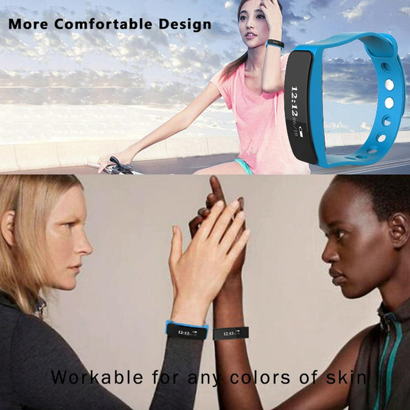 Waterproof Oled Bluetooth Smart Bracelet With Pedometer And Remote Capture For Android / Ios - Orange