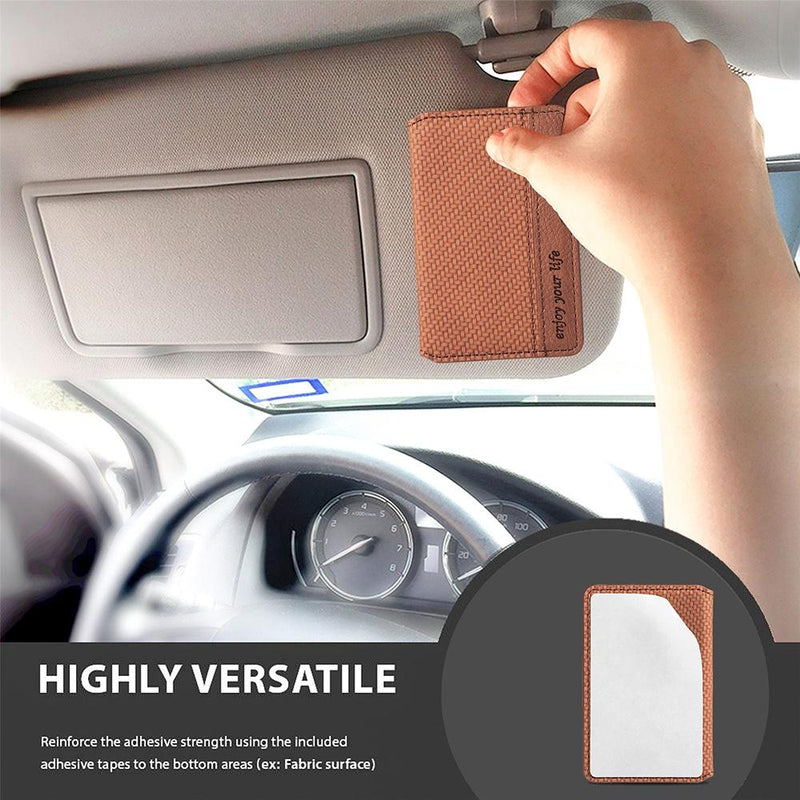 Universal Phone Card Holder With Bracket Multifunctional - Brown