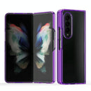 For Samsung Galaxy Z Fold4 5G Clear Acrylic Tpu Phone Case - Red