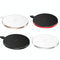 15W Round Wireless Charger Fast Charge - Mirror Black