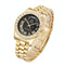 Men Quartz Watch With Diamond-Encrusted Roman Numeral Dial