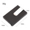 Aluminum Rfid Blocking Card Holder - Microfiber Leather Black