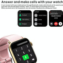 1.83 Inch Bt5.2 Smart Sport Watch Support Sleep / Heart Rate / Blood Oxygen / Temperature / Blood Pressure Health Monitor - Black + Blue
