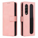 For Samsung Galaxy Z Fold4 5G Leather Flip Case With Pen Slot - Royal Blue