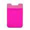 Lycra Phone Card Holder Stretch Back Sticker Wallet For Cards Bus Pass Bank Fits Most Phones - Rose Red