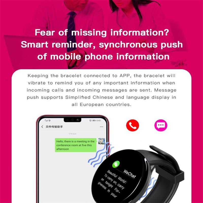 Smart Watch With Call Reminder And Health Monitoring - Waterproof - Green