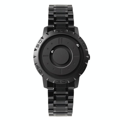 Bezel-free Magnetic Ball Watch - Men Design - Black Net Strip