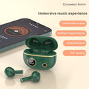 Waterproof 9d Stereo Bluetooth Earphones with Charging Case - Red