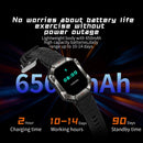 2.0 Inch Bt5.1 Ip67 Sport Smart Watch Support Bluetooth Call / Sleep / Blood Oxygen / Heart Rate / Blood Pressure Health Monitor - Black + Camouflage